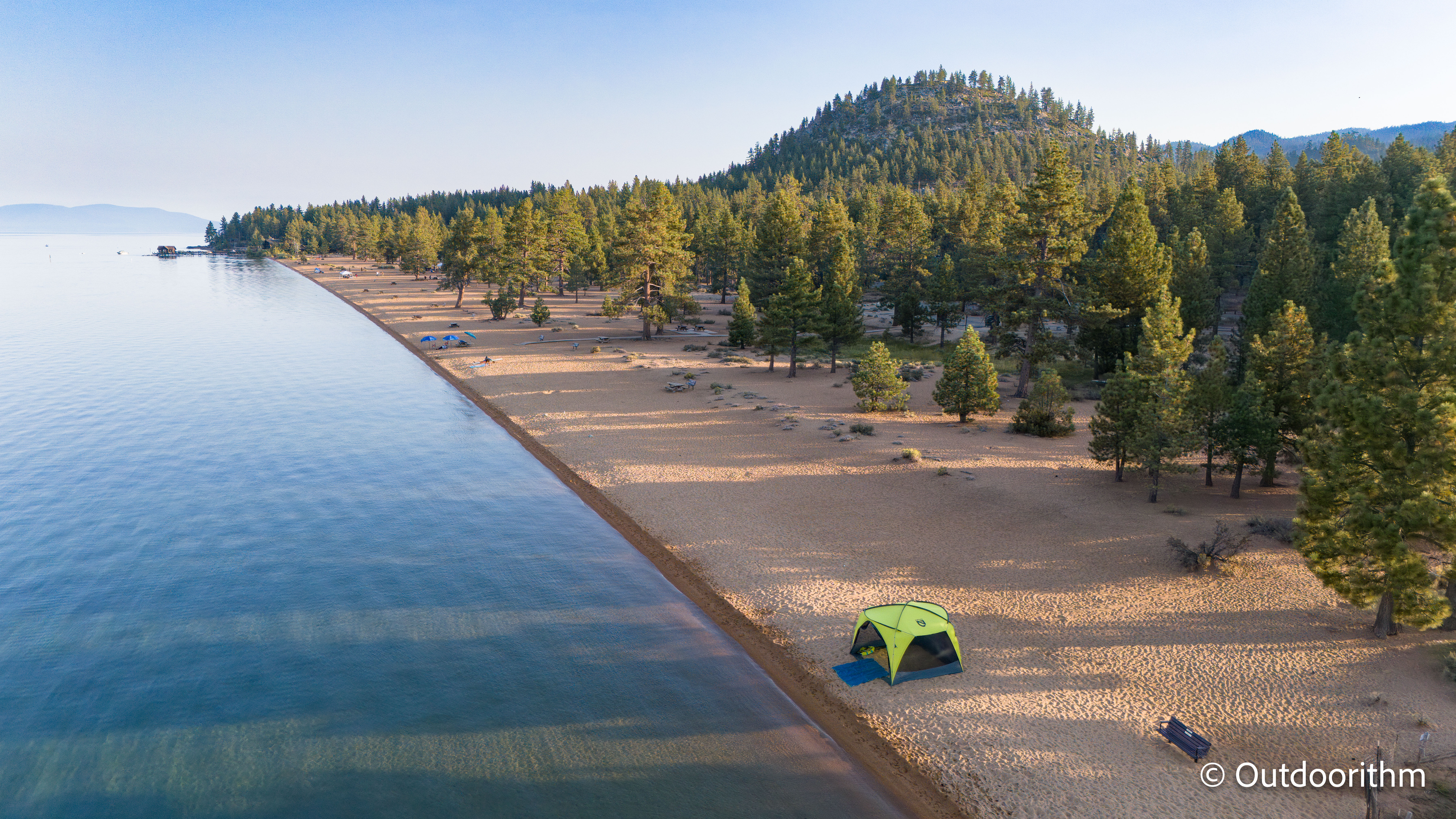 Nevada Beach shoreline on Lake Tahoe