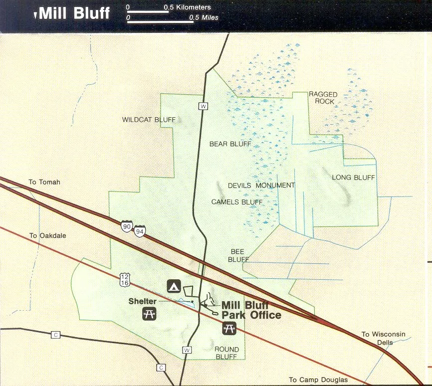 Mill Bluff State Park