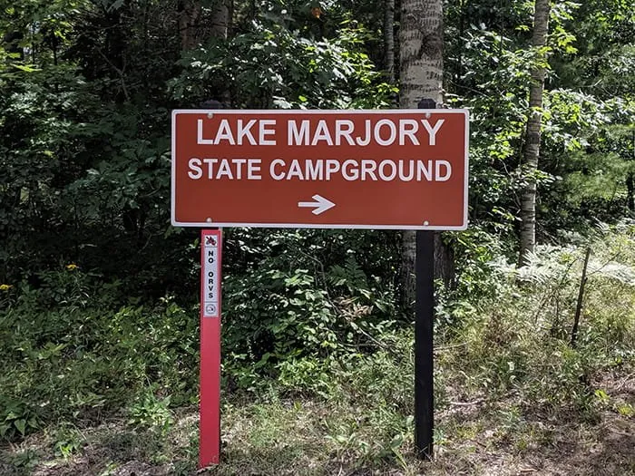Lake Marjory State Forest Campground
