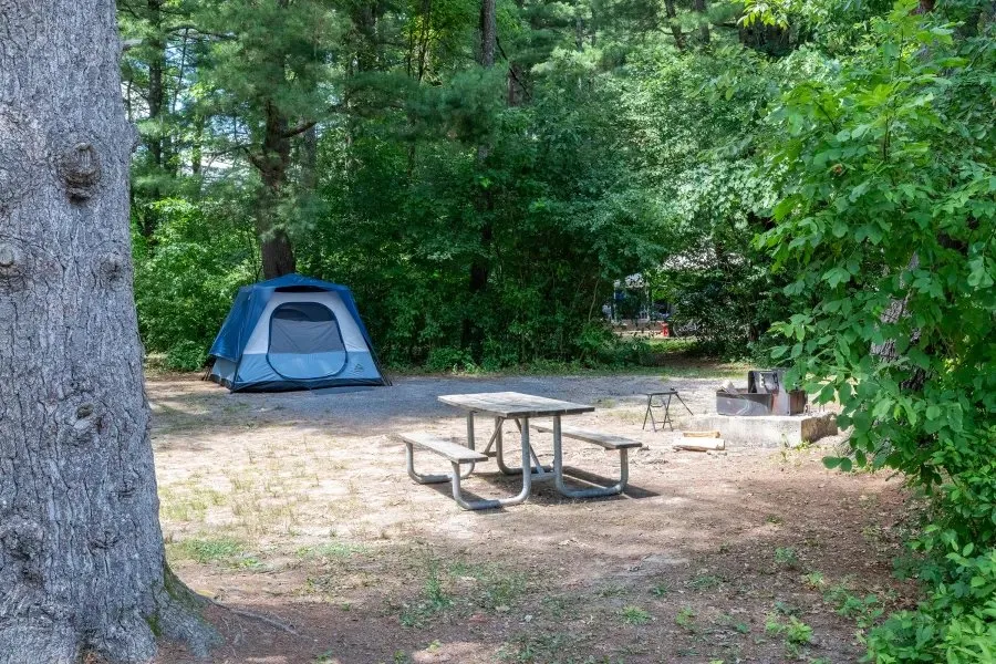 Thompsons Lake Campground At Thacher State Park