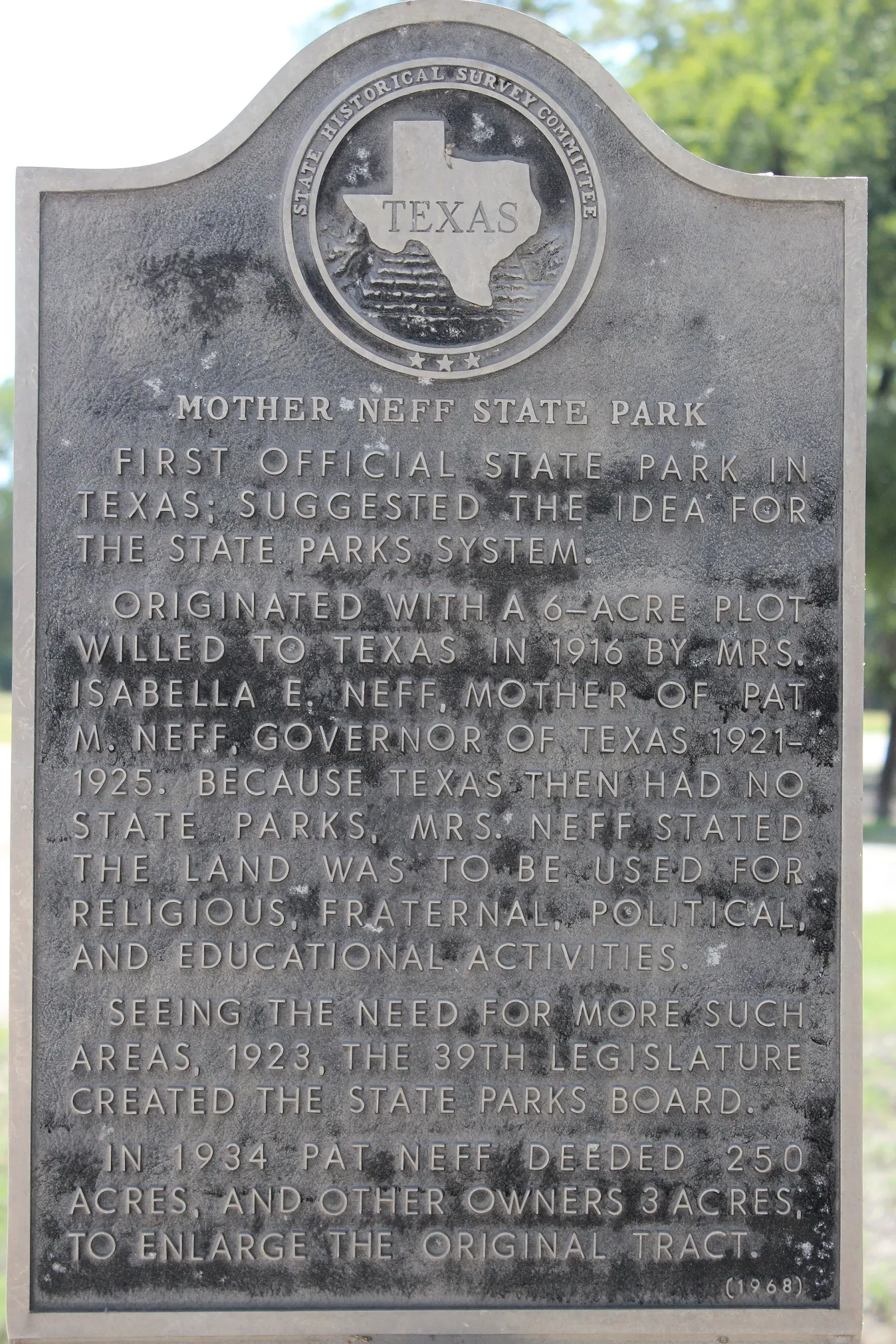 Mother Neff State Park