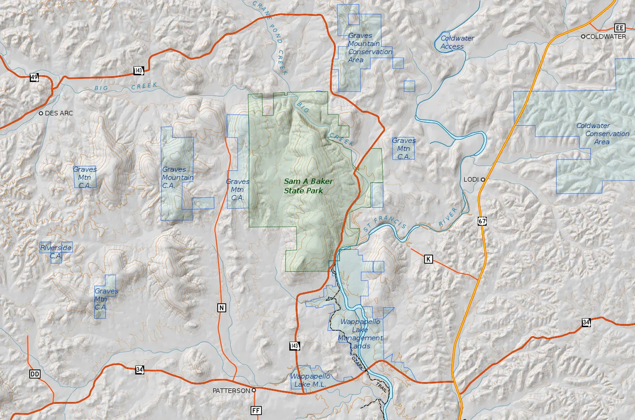 Campground 1 (Sites 44-95 And 195-208)