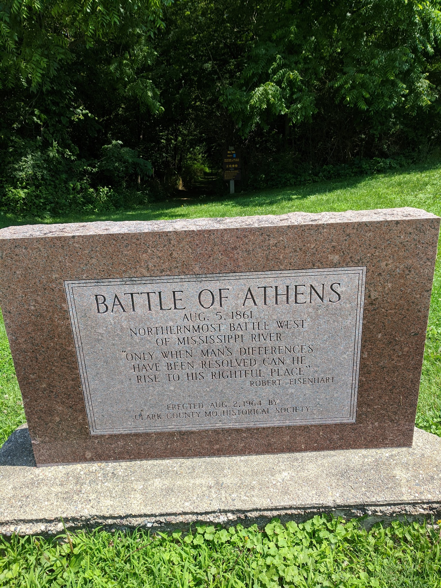 Battle Of Athens State Historic Site Campground