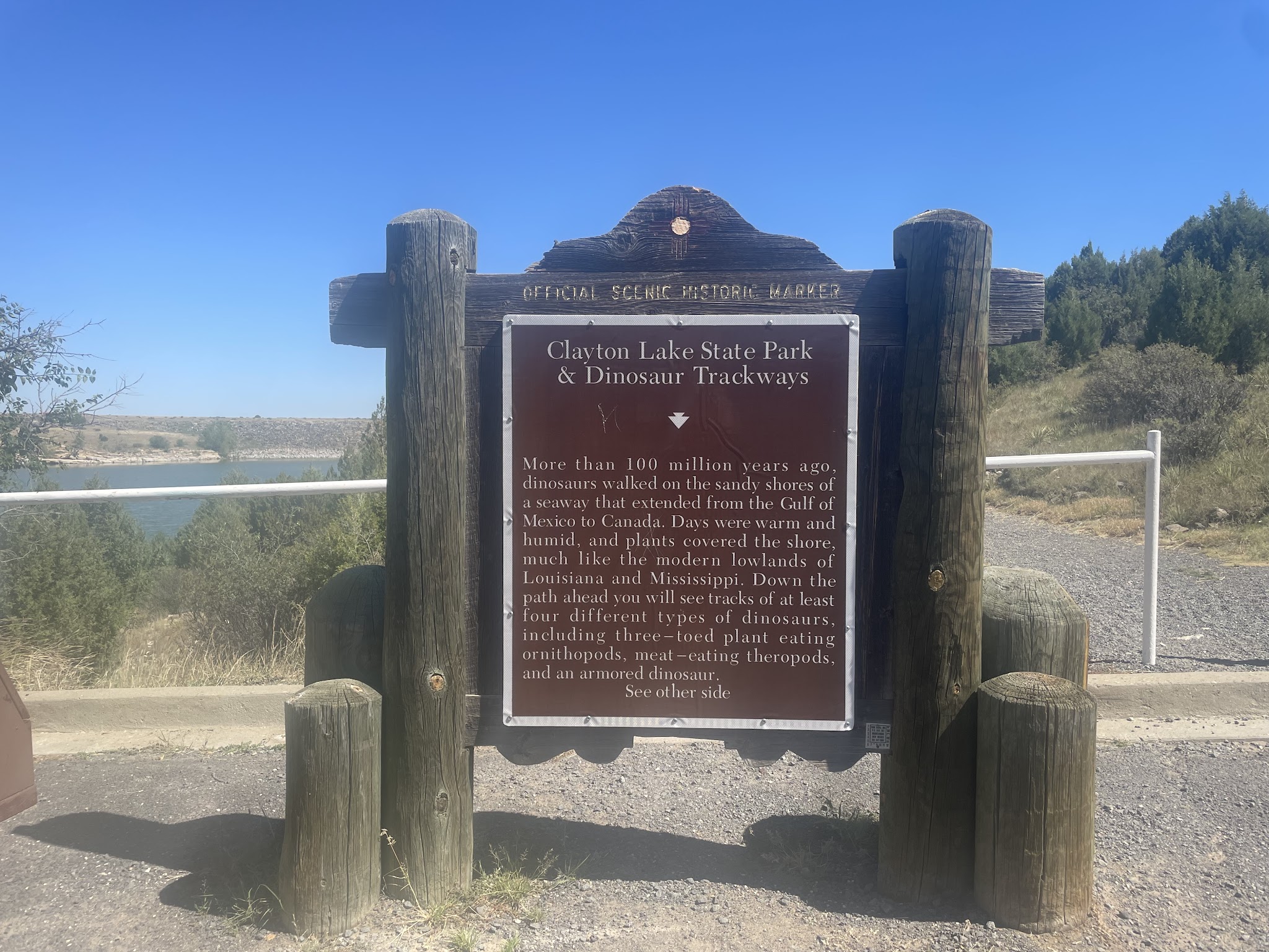 Clayton Lake State Park And Dinosaur Trackways