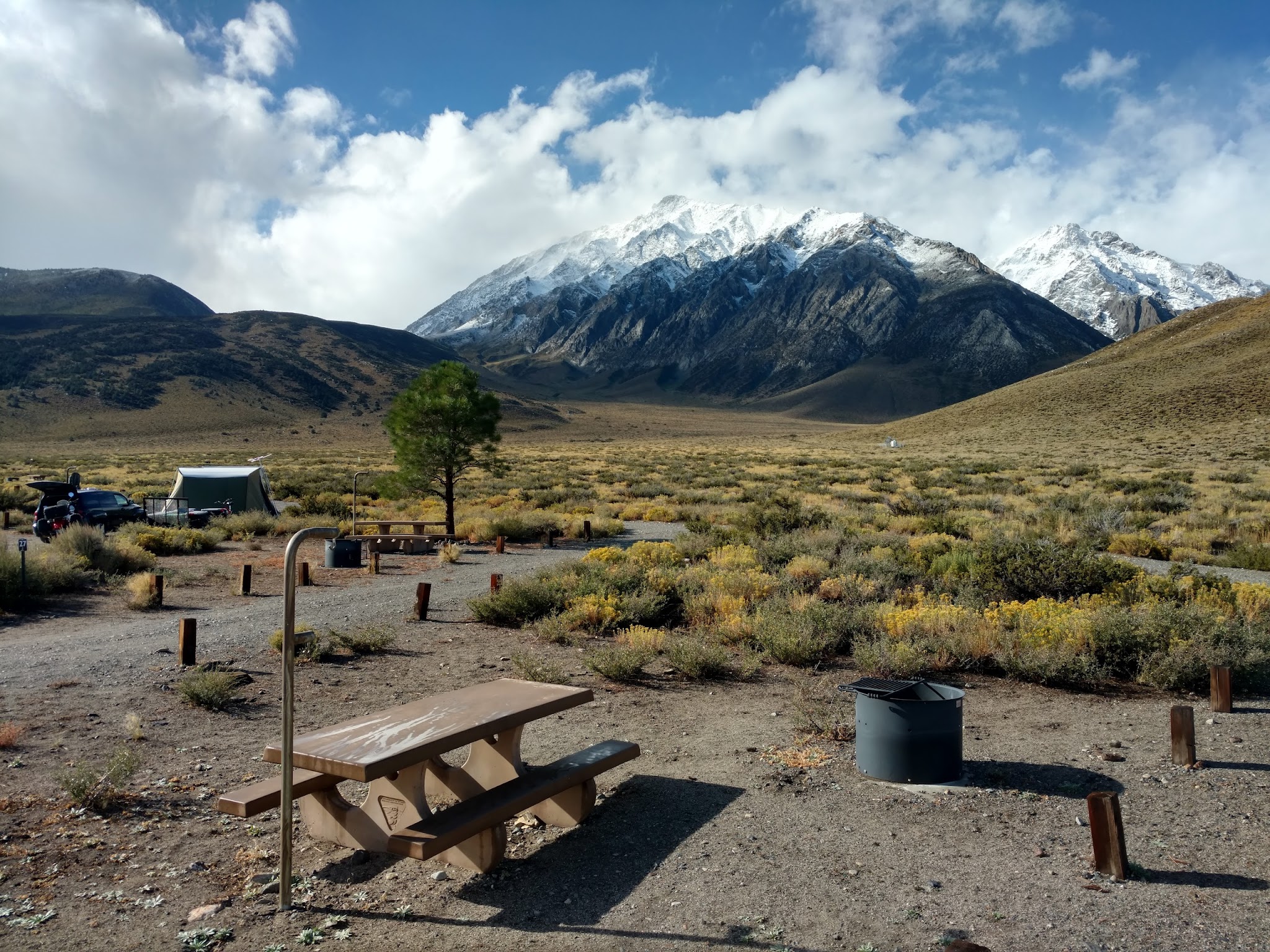 Camping in Great Basin Desert