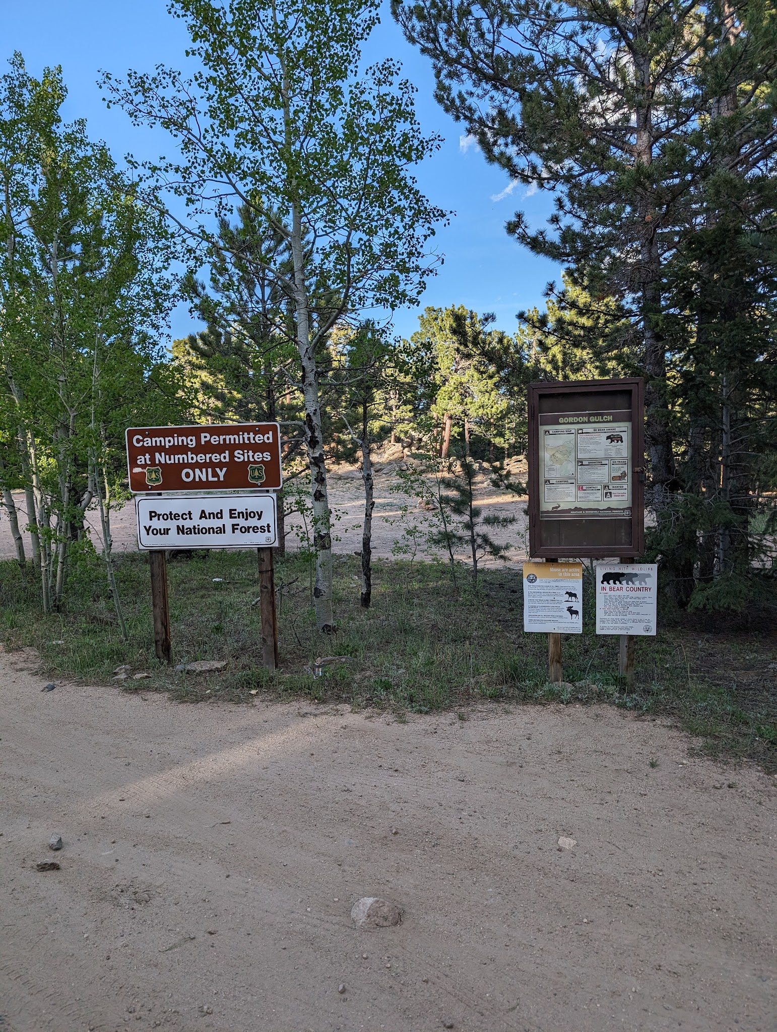 Gordon Gulch Dispersed Camping Area