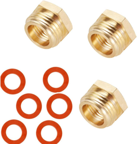 Brass Pipe to Garden Hose Fitting Connect,3/4" GHT male x 1/2" NPT Female Connector