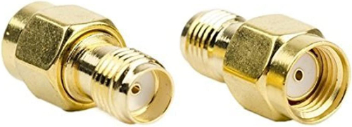 DHT Electronics 2PCS coaxial coax adapter SMA female to RP-SMA male
