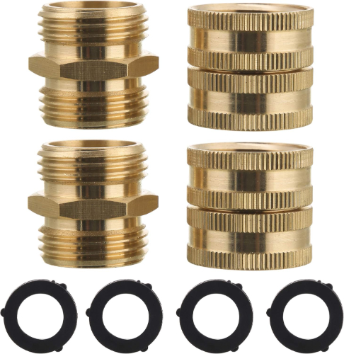 Garden Hose Adapter, Male to Male, Female to Female