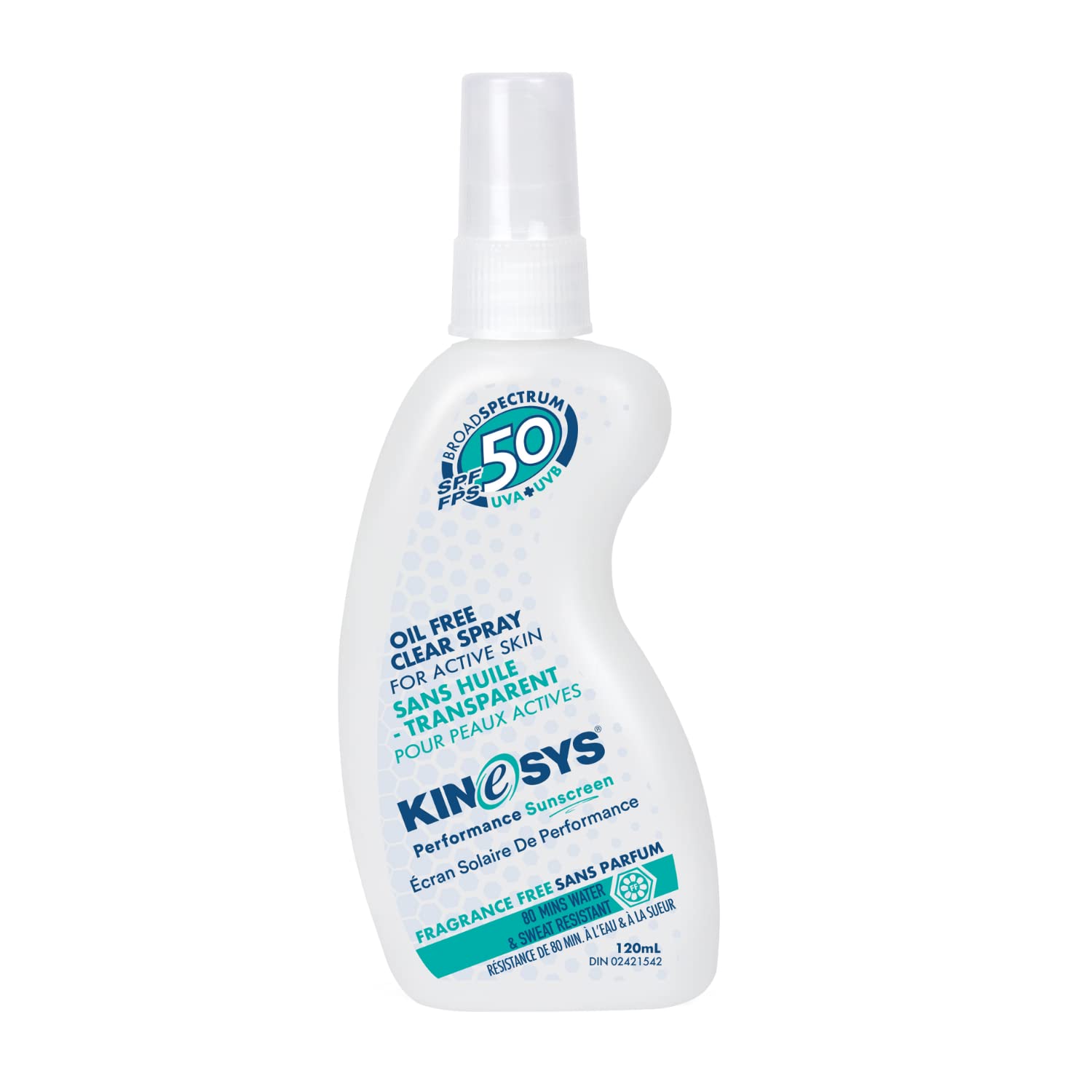 KINeSYS Fragrance Free Clear Spray Sunscreen SPF 50