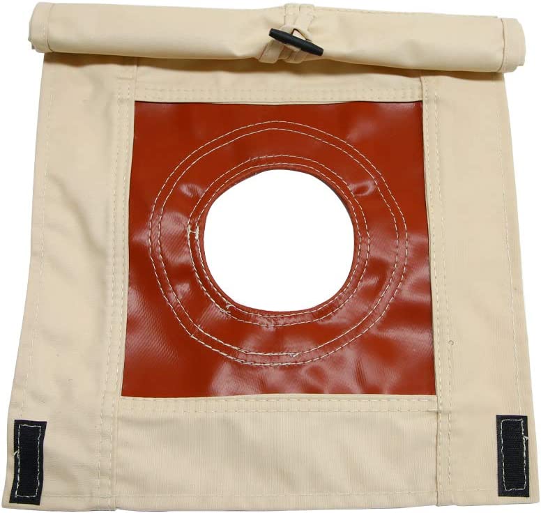 UNISTRENGH Fire-Resistant Stove Jack Hole Accessory with Flap (6 inch)