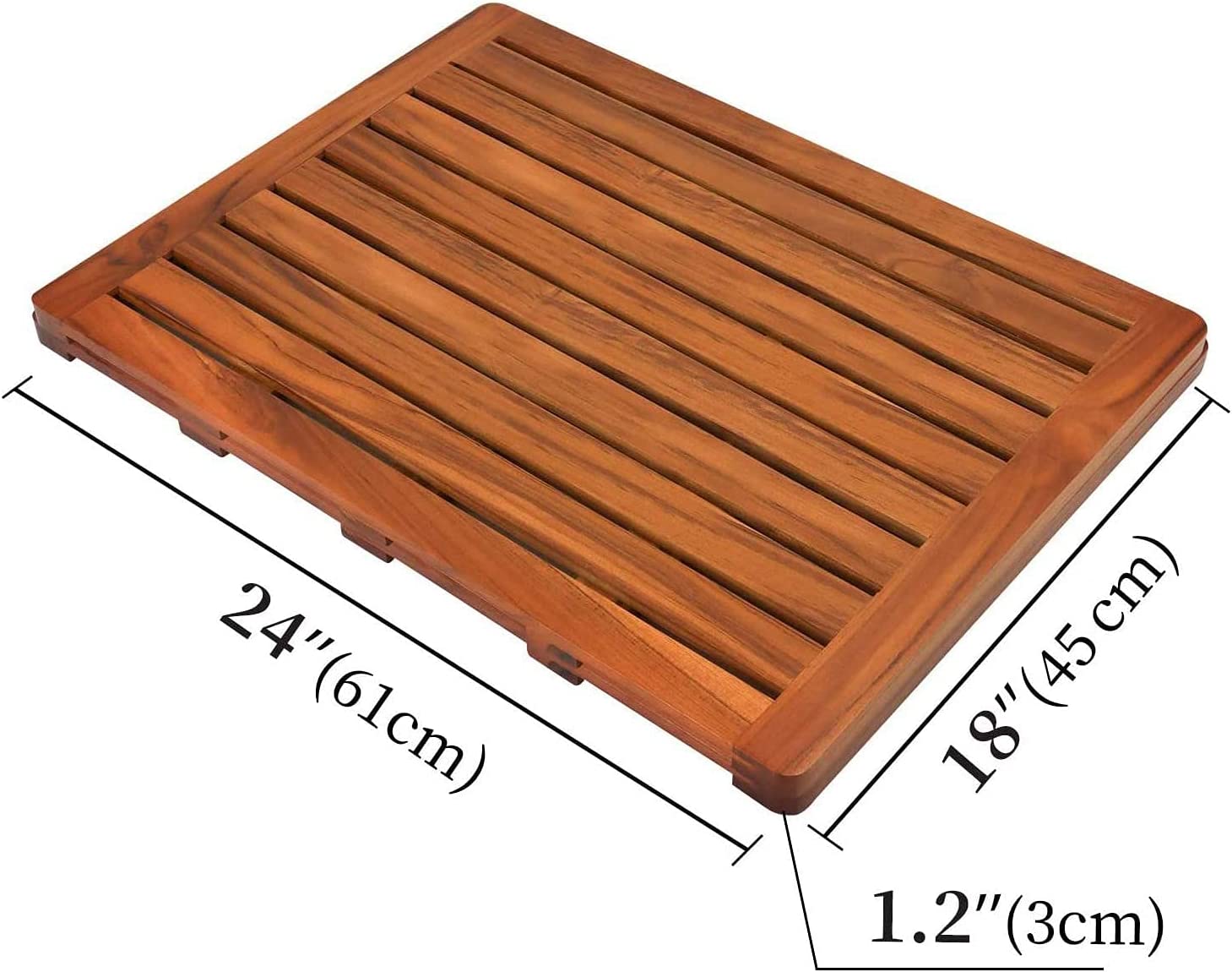 Utoplike Teak Wood Bath Mat