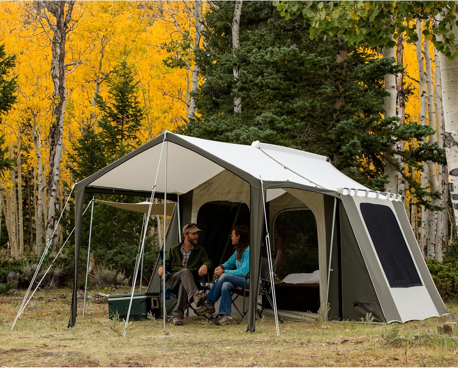 Kodiak Canvas Cabin Tent (12 ft x 9 ft with Deluxe Awning)