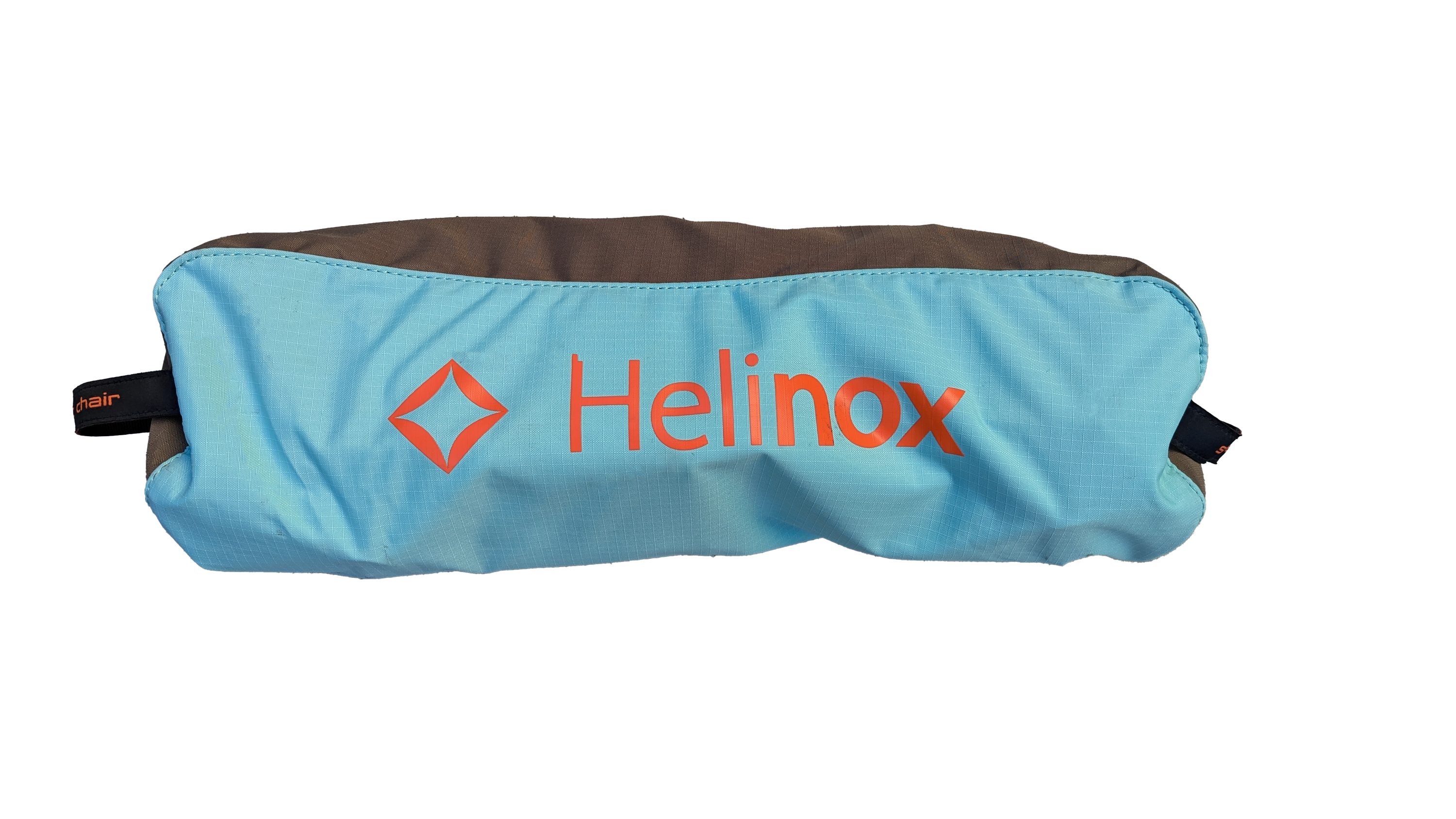 Photo of fully assembled Helinox Chair One at campsite