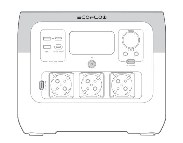 Photo of EcoFlow River 2 Pro battery positioned inside tent