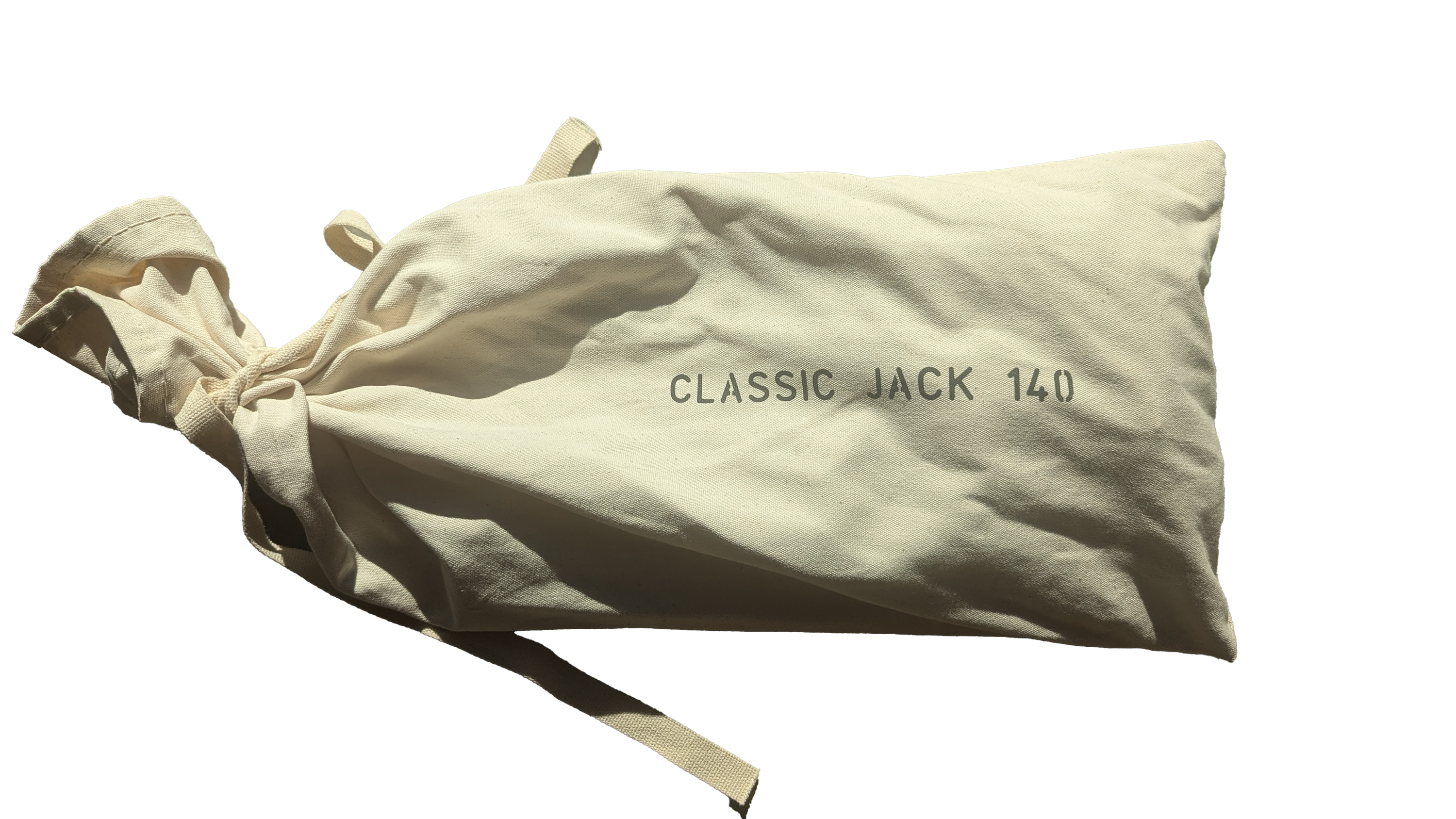 Photo showing stakes being stored in canvas stake bag and placed in roll bag
